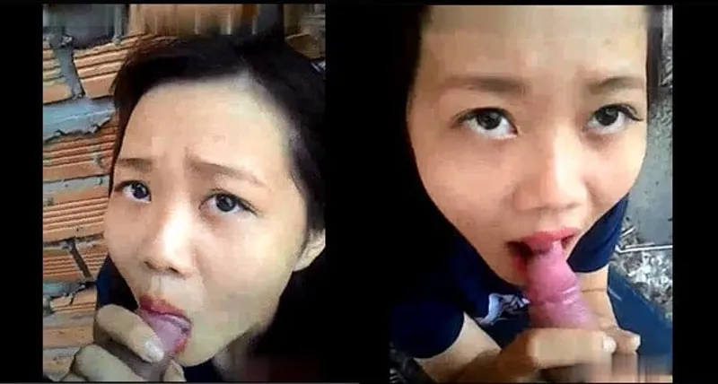 Tình nhân bú chim ở vườn sau nhà